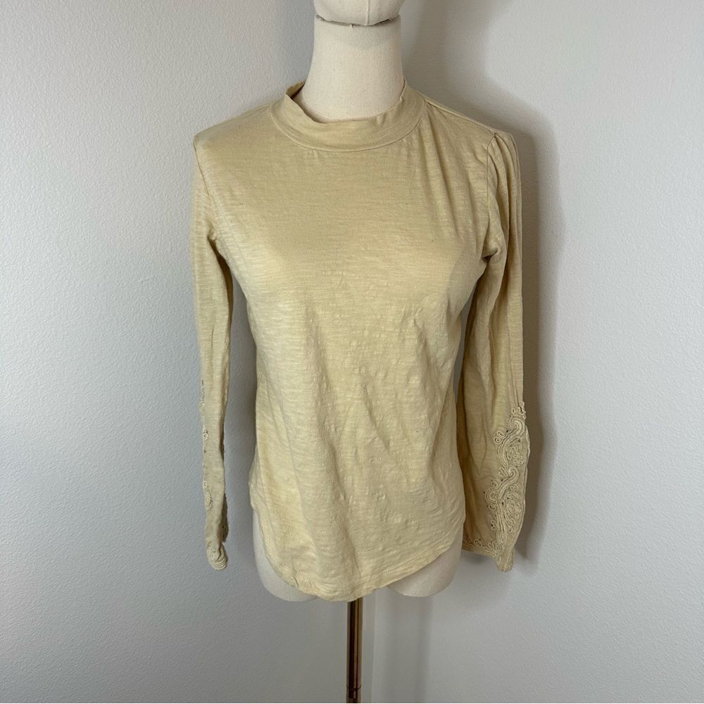 [Free People] Off White Long Sleeve‎ - Size XS